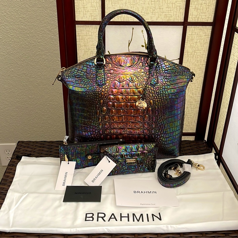 BRAHMIN Black Pearl Ombre Melbourne Collection SET